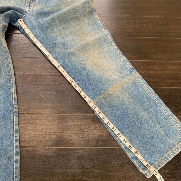 Vintage Rustler Jeans Mens Regular Fit Straight Blue Size 38x30 (Actual 35x29) - Picture 15 of 16